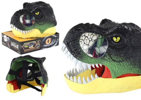 LEAN Toys Maska Dinozaura Regulowana Opaska Światła Dźwięki Czarna LEAN Toys Maska Dinozaura Regulowana Opaska Światła Dźwięki Czarna