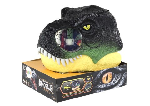 LEAN Toys Maska Dinozaura Regulowana Opaska Światła Dźwięki Czarna LEAN Toys Maska Dinozaura Regulowana Opaska Światła Dźwięki Czarna