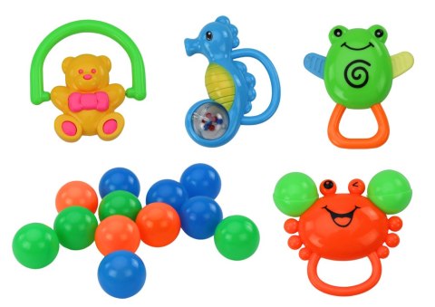 LEAN Toys Mata Leżanka Dla Niemowlaka Basenik Kulki 3w1 Żółw LEAN Toys Mata Leżanka Dla Niemowlaka Basenik Kulki 3w1 Żółw