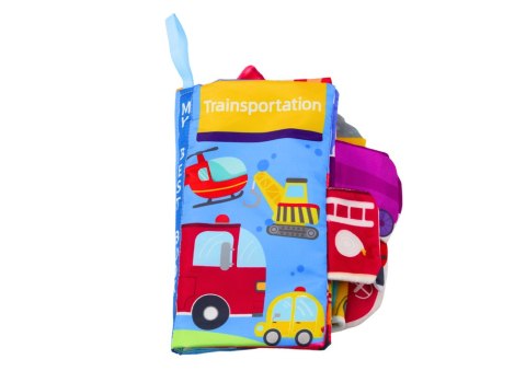 LEAN Toys Miękka Książeczka Edukacyjna Auta Pojazdy Kolorowa Szeleszcząca LEAN Toys Miękka Książeczka Edukacyjna Auta Pojazdy Kolorowa Szeleszcząca