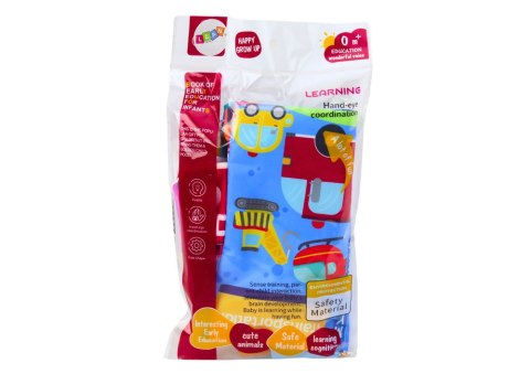 LEAN Toys Miękka Książeczka Edukacyjna Auta Pojazdy Kolorowa Szeleszcząca LEAN Toys Miękka Książeczka Edukacyjna Auta Pojazdy Kolorowa Szeleszcząca