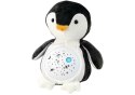 LEAN Toys Pluszowy Miś Usypiający Światła Dźwięki Tryb Nocny i Dzienny Pingwin