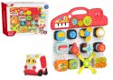 LEAN Toys Tablica Sensoryczna Dla Dzieci Panel Edukacyjny Interaktywny Pianinko 15 ele.
