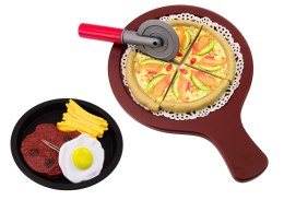 LEAN Toys Zestaw Fast Food Owoce Stek Lody Akcesoria Pizza Frytki 26 ele.