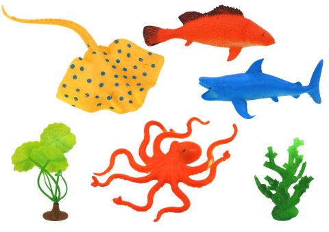 LEAN Toys Zestaw Figurek Zwierząt Morskich 7 Sztuk Rośliny Wodne LEAN Toys Zestaw Figurek Zwierząt Morskich 7 Sztuk Rośliny Wodne