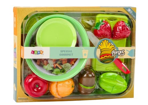 LEAN Toys Zestaw Owoców Do Krojenia Sałatka Sztućce Taca Artykuły Spożywcze 25 ele. LEAN Toys Zestaw Owoców Do Krojenia Sałatka Sztućce Taca Artykuły Spożywcze 25 ele.