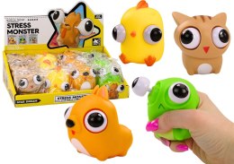 LEAN TOYS Antystresowa Zabawka Wesoły Potworek Gniotek Sensoryczny MIX