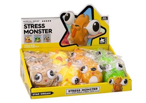 LEAN TOYS Antystresowa Zabawka Wesoły Potworek Gniotek Sensoryczny MIX LEAN TOYS Antystresowa Zabawka Wesoły Potworek Gniotek Sensoryczny MIX