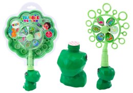 LEAN TOYS Bańki Mydlane Wiatraczek Dinozaur Tacka Zielony