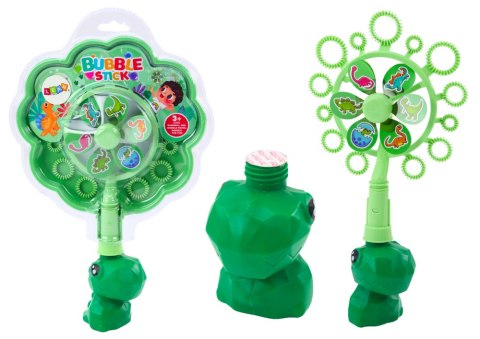 LEAN TOYS Bańki Mydlane Wiatraczek Dinozaur Tacka Zielony LEAN TOYS Bańki Mydlane Wiatraczek Dinozaur Tacka Zielony