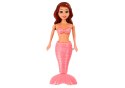 LEAN TOYS Syrenka Nakręcana Do Wody Pływająca Turkusowa Różowa Do Kąpieli Lalka MIX
