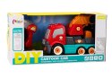 LEAN Toys Ciężarówka Z Hakiem Kreskówkowa Do Skręcania DIY Pomarańczowy Dźwig