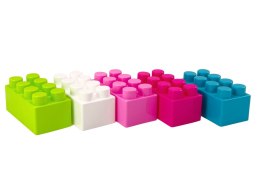 LEAN Toys Duże Klocki Konstrukcyjne W Torbie Naklejki Kolorowe 20 El