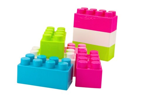 LEAN Toys Duże Klocki Konstrukcyjne W Torbie Naklejki Kolorowe 20 El LEAN Toys Duże Klocki Konstrukcyjne W Torbie Naklejki Kolorowe 20 El