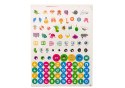 LEAN Toys Duże Klocki Konstrukcyjne W Torbie Naklejki Kolorowe 20 El