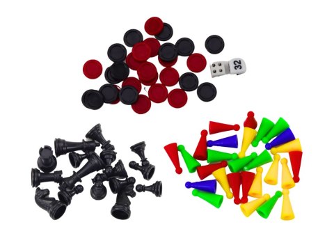 LEAN Toys Gra Podróżna 8w1 Szachy Warcaby Ludo Tryktrak Chińczyk Węże i Drabiny LEAN Toys Gra Podróżna 8w1 Szachy Warcaby Ludo Tryktrak Chińczyk Węże i Drabiny