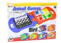 LEAN Toys Gra Podróżna 8w1 Szachy Warcaby Ludo Tryktrak Chińczyk Węże i Drabiny