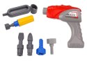 LEAN Toys Koparka Gąsienicowa Kreskówkowa Do Skręcania DIY Pomarańczowa