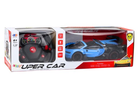 LEAN Toys Samochód Sportowy Zdalnie Sterowany RC 1:12 Otwierane Drzwi Niebieski LEAN Toys Samochód Sportowy Zdalnie Sterowany RC 1:12 Otwierane Drzwi Niebieski