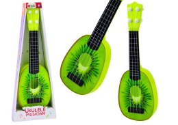 LEAN Toys Ukulele Dla Dzieci Mini Gitara 4 Struny Owoc Kiwi Zielona