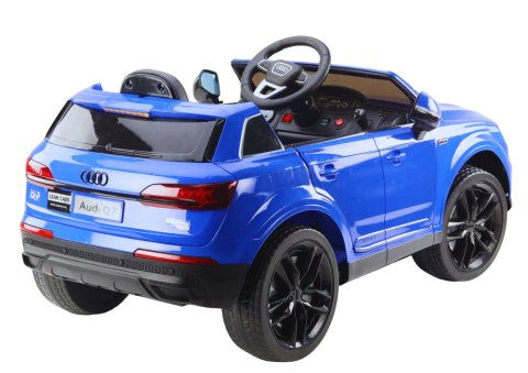 LEAN CARS Auto Na Akumulator Audi Q7 Niebieskie Lakierowane LEAN CARS Auto Na Akumulator Audi Q7 Niebieskie Lakierowane