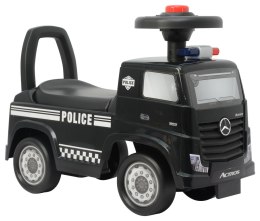 LEAN CARS Jeździk Mercedes Actros Policja 3316A Czarny