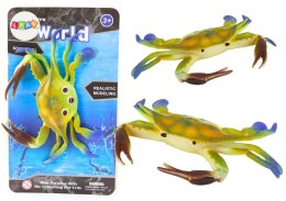 LEAN TOYS Figurka Gumowy Krab Zielony Sea World