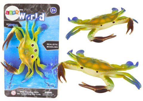 LEAN TOYS Figurka Gumowy Krab Zielony Sea World LEAN TOYS Figurka Gumowy Krab Zielony Sea World
