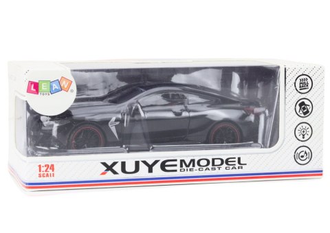 LEAN Toys Auto Sportowe Metalowe Napęd Frykcyjny Otwierane Elementy 1:24 Czarne LEAN Toys Auto Sportowe Metalowe Napęd Frykcyjny Otwierane Elementy 1:24 Czarne