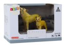 LEAN Toys Figurki Dorosły Wilk 9 cm oraz Młody Wilk 6,5 cm