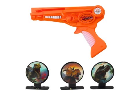 LEAN Toys Pistolet Wyrzutnia Samolotów 3 Samoloty 3 Tarcze Pomarańczowy LEAN Toys Pistolet Wyrzutnia Samolotów 3 Samoloty 3 Tarcze Pomarańczowy