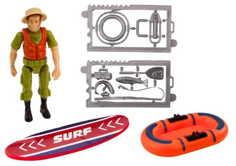 LEAN Toys Samochód Terenowy Serfera Ponton Deska Akcesoria LEAN Toys Samochód Terenowy Serfera Ponton Deska Akcesoria