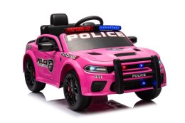 LEAN CARS Auto Na Akumulator Dodge Charger Policyjny Różowy