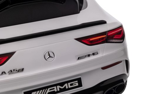 LEAN CARS Auto Na Akumulator Mercedes CLA 45s AMG Biały 4x4 LEAN CARS Auto Na Akumulator Mercedes CLA 45s AMG Biały 4x4