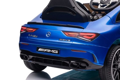 LEAN CARS Auto Na Akumulator Mercedes CLA 45s AMG Niebieski Lakierowany 4x4 LEAN CARS Auto Na Akumulator Mercedes CLA 45s AMG Niebieski Lakierowany 4x4