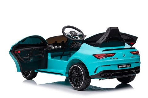 LEAN CARS Auto Na Akumulator Mercedes CLA 45s AMG Turkusowy 4x4 LEAN CARS Auto Na Akumulator Mercedes CLA 45s AMG Turkusowy 4x4
