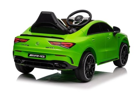 LEAN CARS Auto Na Akumulator Mercedes CLA 45s AMG Zielony 4x4 LEAN CARS Auto Na Akumulator Mercedes CLA 45s AMG Zielony 4x4