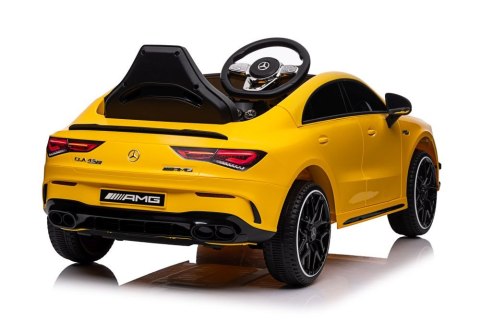 LEAN CARS Auto Na Akumulator Mercedes CLA 45s AMG Żółty 4x4 LEAN CARS Auto Na Akumulator Mercedes CLA 45s AMG Żółty 4x4
