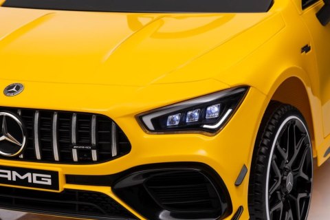 LEAN CARS Auto Na Akumulator Mercedes CLA 45s AMG Żółty 4x4 LEAN CARS Auto Na Akumulator Mercedes CLA 45s AMG Żółty 4x4
