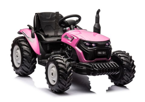 LEAN CARS Traktor Na Akumulator HC-306 Różowy 24V LEAN CARS Traktor Na Akumulator HC-306 Różowy 24V