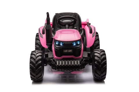 LEAN CARS Traktor Na Akumulator HC-306 Różowy 24V LEAN CARS Traktor Na Akumulator HC-306 Różowy 24V