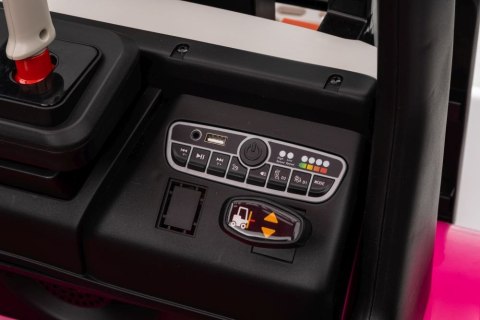 LEAN CARS Wózek Widłowy Na Akumulator XMX638 Różowy LEAN CARS Wózek Widłowy Na Akumulator XMX638 Różowy