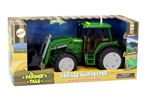 LEAN Toys Traktor Rolniczy Koparka Duży Zielony Światła Dźwięki LEAN Toys Traktor Rolniczy Koparka Duży Zielony Światła Dźwięki