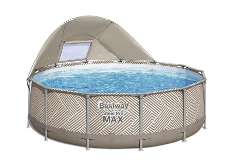 Bestway Basen Ogrodowy Stelażowy Z Baldachimem Daszek 396 x 107 cm Bestway 561FY Bestway Basen Ogrodowy Stelażowy Z Baldachimem Daszek 396 x 107 cm Bestway 561FY