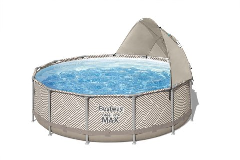 Bestway Basen Ogrodowy Stelażowy Z Baldachimem Daszek 396 x 107 cm Bestway 561FY Bestway Basen Ogrodowy Stelażowy Z Baldachimem Daszek 396 x 107 cm Bestway 561FY