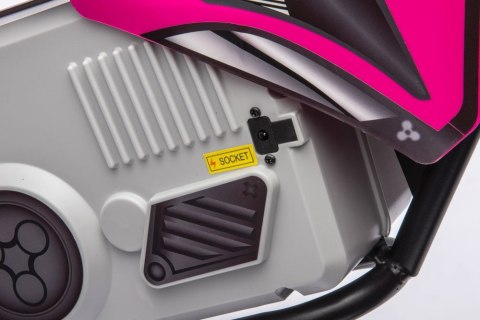 LEAN CARS Motor Crossowy Na Akumulator A9901 Różowy 36V LEAN CARS Motor Crossowy Na Akumulator A9901 Różowy 36V