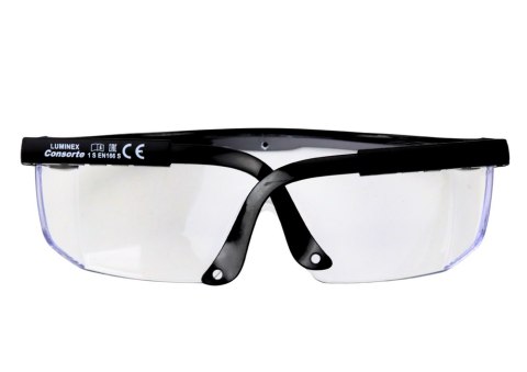 LEAN Okulary Ochronne Regulacja Ramion Czarne LEAN Okulary Ochronne Regulacja Ramion Czarne
