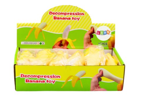 LEAN TOYS Gniotek Banan Ze Skórką Rozciągliwy Gumowy Żółty LEAN TOYS Gniotek Banan Ze Skórką Rozciągliwy Gumowy Żółty