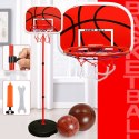LEAN Toys Kosz Do Koszykówki Dla Dzieci Kosz Piłka Ogród 139 cm