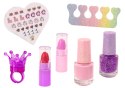 LEAN Toys Zestaw Piękności Pluszowa Kosmetyczka Kotek Lakiery Pomadki